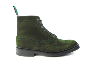 Stow Country Boot  - Deep Lichen Green Suede