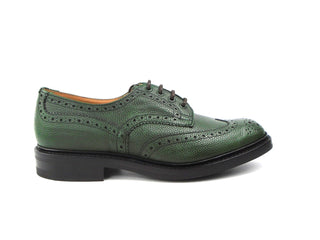 Bourton Country Shoe - Green Scotch Grain