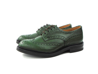 Bourton Country Shoe - Green Scotch Grain