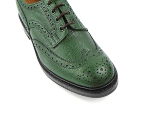 Bourton Country Shoe - Green Scotch Grain