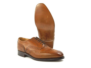 Piccadilly Brogue Oxford City Shoe - Beechnut