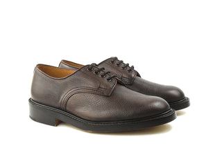 Daniel Derby Tramping Shoe - Dark Brown Scotch Grain