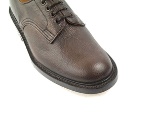 Daniel Derby Tramping Shoe - Dark Brown Scotch Grain