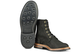 Bernwood Logger Boot - Black Hydro Nubuck - R E Tricker Ltd