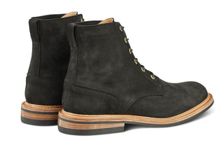 Bernwood Logger Boot - Black Hydro Nubuck - R E Tricker Ltd