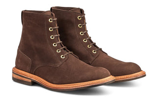 Bernwood Logger Boot - Brown Hydro Nubuck - R E Tricker Ltd