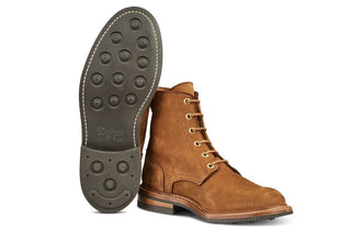 Bernwood Logger Boot - Whisky Hydro Nubuck - R E Tricker Ltd