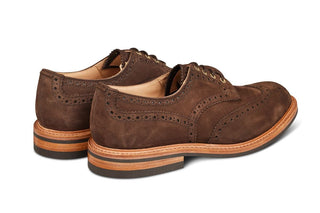 Bourton Country Shoe - Brown Hydro Nubuck - R E Tricker Ltd