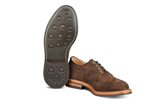 Bourton Country Shoe - Brown Hydro Nubuck - R E Tricker Ltd