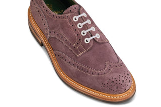 Bourton Country Shoe - Purple Suede - R E Tricker Ltd