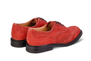 Bourton Country Shoe - Red Ox Reversed Suede - R E Tricker Ltd