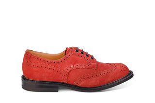 Bourton Country Shoe - Red Ox Reversed Suede - R E Tricker Ltd