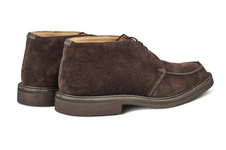 David Apron Boot - Coffee Castorino Suede - R E Tricker Ltd
