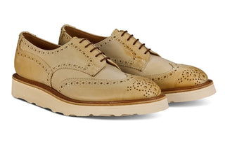 Durham Country Brogue - Off White Funchal - R E Tricker Ltd
