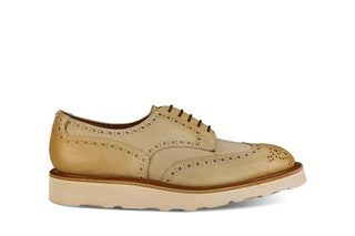 Durham Country Brogue - Off White Funchal - R E Tricker Ltd