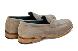 Havard Penny Loafer - Caribou Suede - R E Tricker Ltd