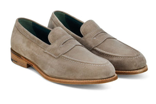 Havard Penny Loafer - Caribou Suede - R E Tricker Ltd