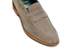 Havard Penny Loafer - Caribou Suede - R E Tricker Ltd