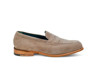 Havard Penny Loafer - Caribou Suede - R E Tricker Ltd