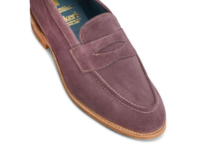 Havard Penny Loafer - Purple Suede - R E Tricker Ltd
