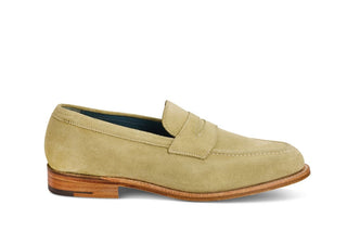 Havard Penny Loafer - Sage Suede - R E Tricker Ltd