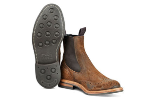 Henry Country Boot - Snuff Reverse Suede - R E Tricker Ltd