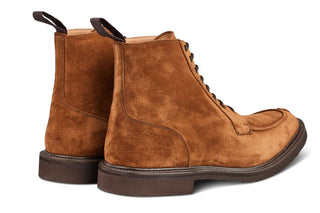 Lawrence Apron Front Derby Boot - Cubana Suede - R E Tricker Ltd
