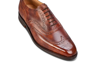 Piccadilly Brogue Oxford City Shoe - Brown Museum - R E Tricker Ltd
