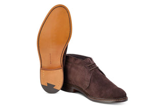 Polo Chukka Boot - Coffee Castorino Suede - R E Tricker Ltd