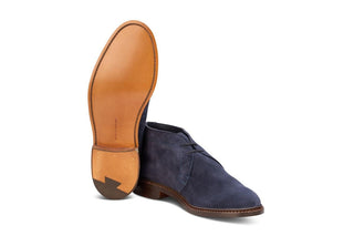 Polo Chukka Boot - Navy Castorino Suede - R E Tricker Ltd