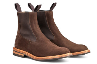 Stephen Chelsea Boot - Brown Hydro Nubuck - R E Tricker Ltd
