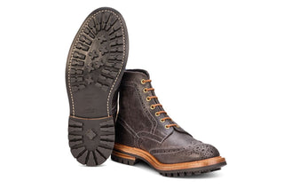 Stow Country Boot - Winter Smoke Pull-Up Full Grain Tricker's Exclusive) - R E Tricker Ltd