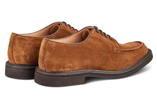 Stuart Apron Front Derby Shoe - Cubana Suede - R E Tricker Ltd