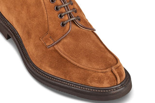 Stuart Apron Front Derby Shoe - Cubana Suede - R E Tricker Ltd