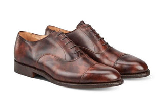 Appleton Toecap Oxford City Shoe - Brown Museum Calf