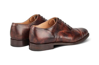 Appleton Toecap Oxford City Shoe - Brown Museum Calf