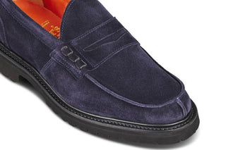Eva Penny Loafer - Navy Suede