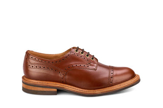 7047 - Men's Derby ToeCap Brogue - Beechnut Antique - R E Tricker Ltd
