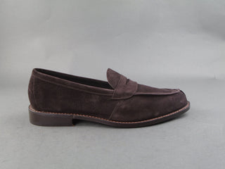 Maine Penny Loafer - Coffee Suede Unlined