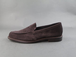 Maine Penny Loafer - Coffee Suede Unlined