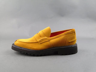 Eva Penny Loafer - Curry Suede