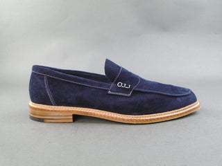 Unlined Penny Loafer - Navy Suede
