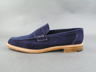 Unlined Penny Loafer - Navy Suede