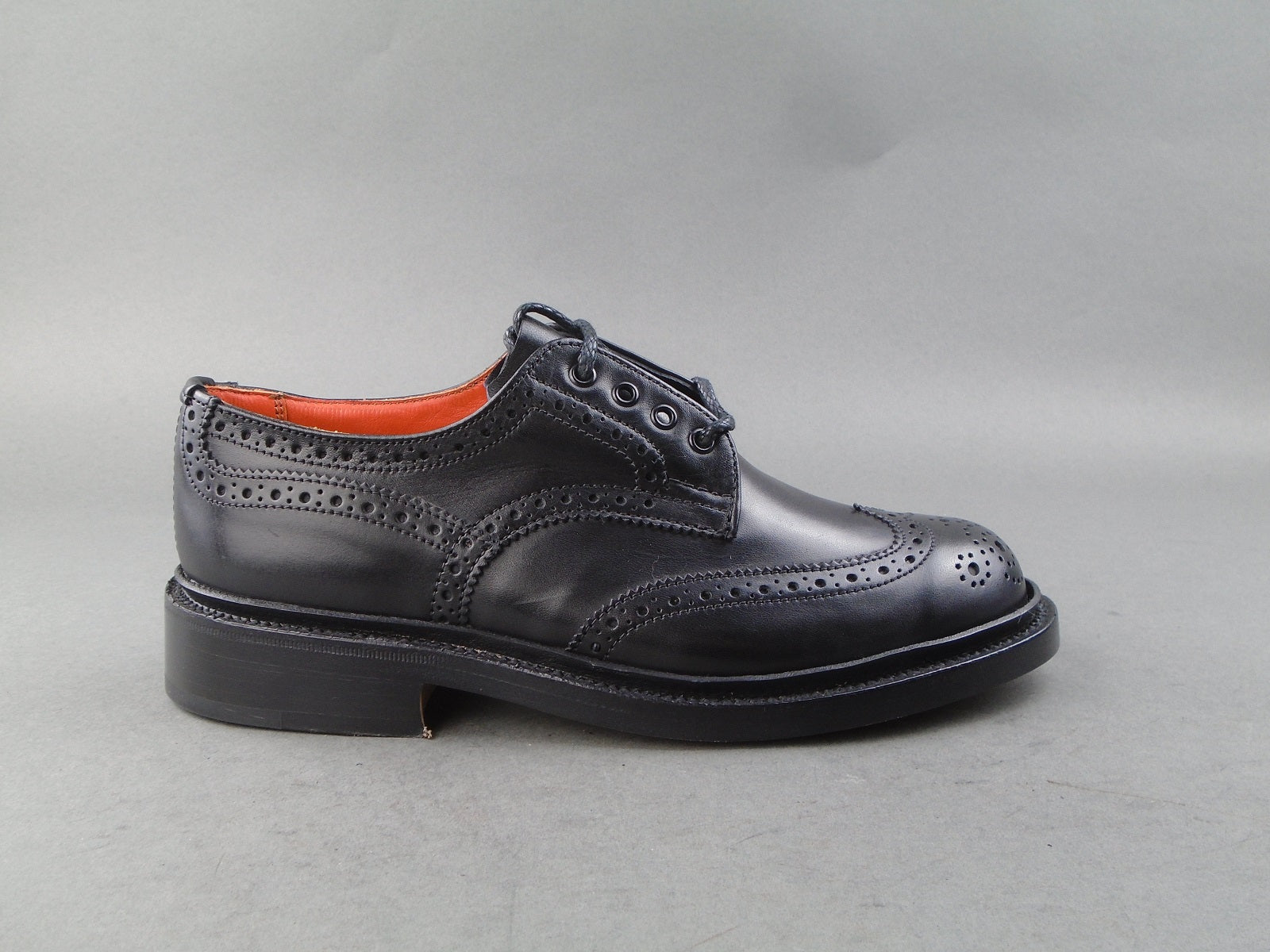 Anne Ladies Brogue Shoe Black Calf