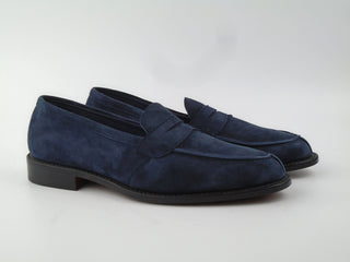 Maine Penny Loafer - Denim Suede Unlined