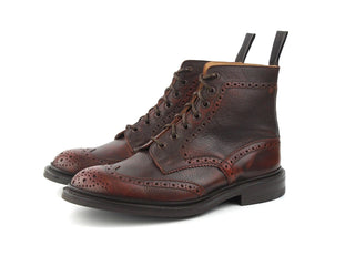 Stow Country Boot  - Burgundy Hatch Grain