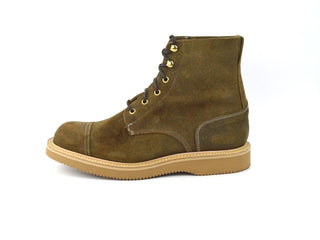 Low Leg Logger Boot - Peanut Waxed Suede