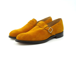 Single Buckle Monk - Curry Suede