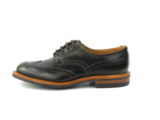 Bourton Country Brogue Shoe - Militaire (Green) Bookbinder