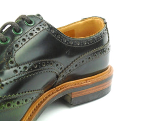 Bourton Country Brogue Shoe - Militaire (Green) Bookbinder